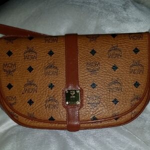 MCM Brown Leather Shoulder